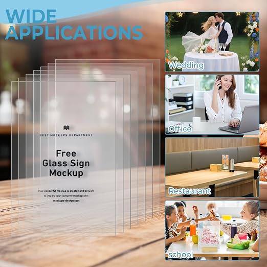 TKOnline 22 PCS Plexiglass Sheets, Invitations, Poster Frames Plastic Board - Image 7