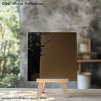 8x8 Inches Bronze Mirror Acrylic Sheet – 2 Pcs Reflective Acrylic Panel - Image 3