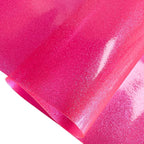 ONEART | Pink Transparent Glitter Vinyl Roll, 0.7 mm Solid Clear PVC Jelly - Image 3