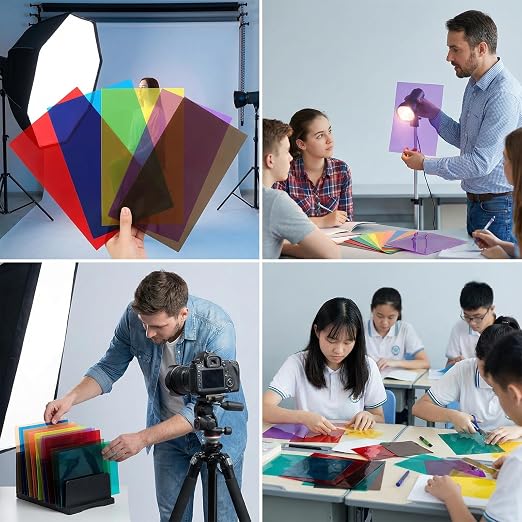 A4 Colored PVC Sheets 18-Pack, 0.3mm Flexible Transparency Film - Image 6