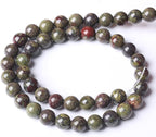 Natural Dragon Blood Jasper Beads Round Loose Energy Healing Stone Beads - Image 5