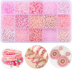 15 Color Glass Seed Tube Bugle Beads Bracelet Jewelry Making Kit, small by GorgGorho