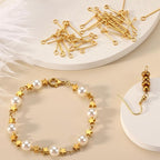 Junkin 1400 Pcs Eye Pins Mix Jewelry Findings 0.63 * 0.79 * 1.18 in Open Eye - Image 5