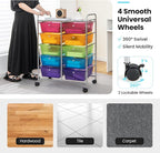 BECOMFORT 10-Drawer Rolling Cart - Image 5