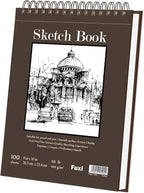 8" x 10" Sketch Book, 100 Sheets Hardcover Sketchbook, 68 lb/100gsm Drawing by SketchBook