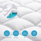 MASVIS Twin XL Size Dual Layer 4 Inch Memory Foam Mattress Topper, 2 Inch Gel - Image 5