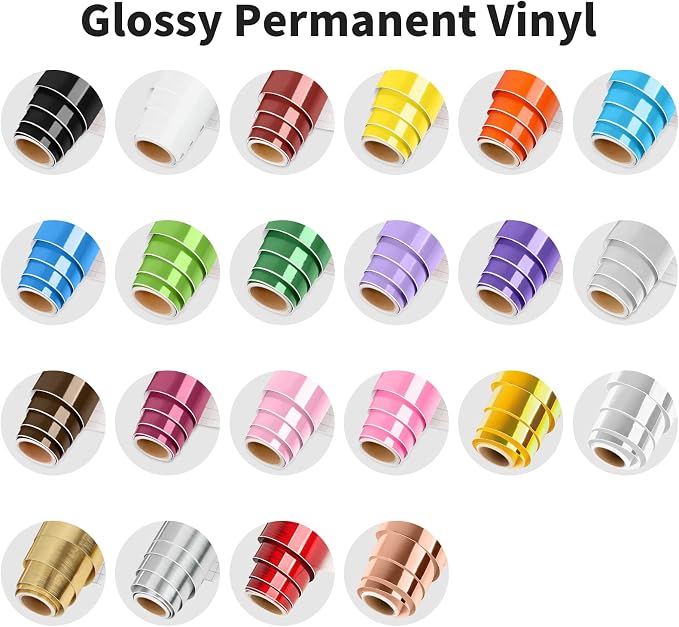 Lya Vinyl Glossy Blue Permanent Vinyl Roll - Image 5