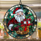 Santa Claus and Presents Acrylic Suncatcher Stained Glass Effect Window Car - Image 4