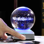 Qianwei 3D Solar System Model Crystal Ball Astronomy Gifts Men Space Decor | - Image 2