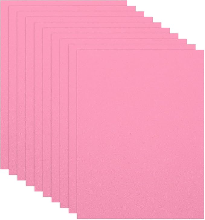 PATIKIL 10Pcs Pink EVA Foam Sheets, 15.7 x 11.8 Inches 1mm Thick Foam Sheets by PATIKIL