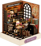 Miniature House Kit, CUTEROOM Tiny House Kit Wooden Dollhouse Kit Mini House by CUTEROOM