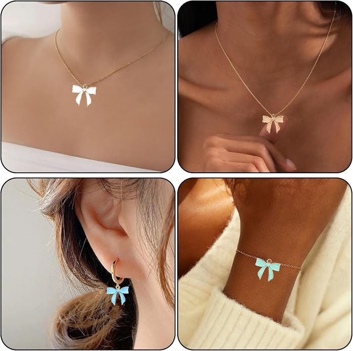Bow Charms for Bracelet Jewelry Making Cute Bracelet Charms | 18Pcs, Bow Charms - Image 6