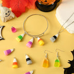 Augshy 64Pcs Resin Candy Corn Charms Glow in The Dark Halloween Pendant | Mini - Image 4