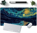 Misty Forest Desk Pad Mat Vincent Van Gogh XL Mouse Pad Gaming Playmat Large by YKJWW