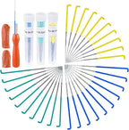 Mayboos 30 Pcs Wool Felting Needles, 3 Colors, 36-40 Gauge, Color Coded Tool Kit by Mayboos