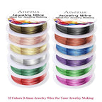 Anezus 12 Rolls Jewelry Wire Craft Wire Tarnish Resistant Beading Wire - Image 2