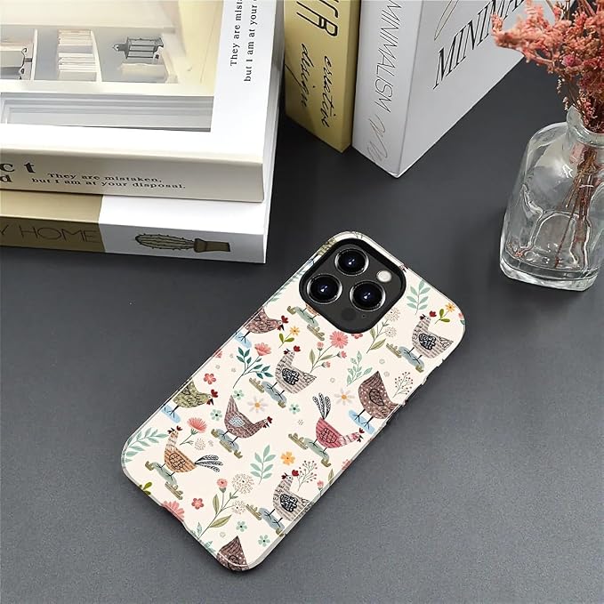 ZHEGAILIAN Case for iPhone 15 Pro, Chicken Farmhouse Animal Rooster Durable - Image 4