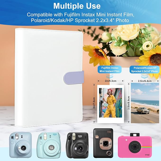 2x3 Photo Album, Refillable PU Leather A5 Photocard Binder - Image 4
