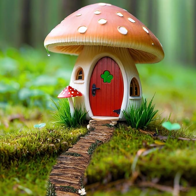 MUAMAX Fairy Garden Walkway Path Pathway, Fairy Garden Accessories, Wood Road - Image 6