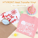 HTVRONT White HTV Roll Heat Transfer Vinyl - Image 7