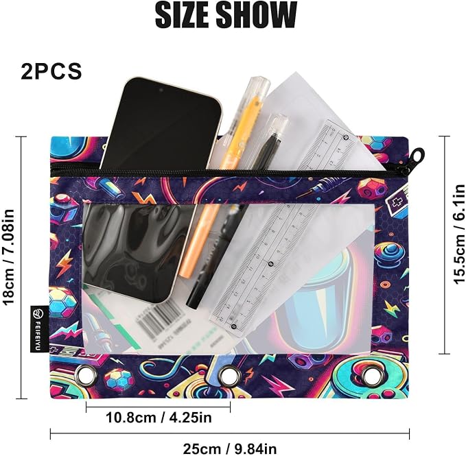 Bright Game Joystick Pencil Pouch - Image 3
