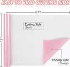 ​TORC Pink Glitter HTV Pink Heat Transfer Vinyl HTV Rolls - Image 3