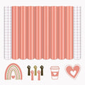 Tintnut Skin Tone Permanent Vinyl 8 Sheets 12x10in Coral Pink Adhesive Viny | by Tintnut