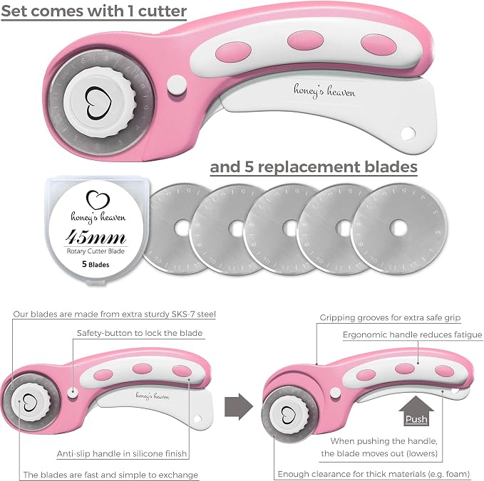 Rotary Cutter Set pink - Image 3