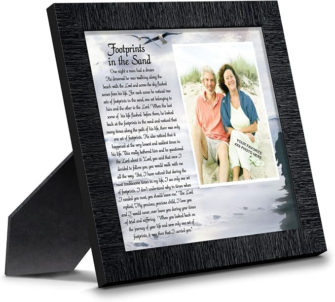 Footprints in the Sand Inspirational Art, Beach Decor, Christian Gifts by CROSSROADSHOMEDECOR