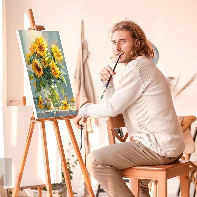 ESRICH Canvas for Painting 8x10, 16 Pack Stretched Canvas, Primed Acid-Free - Image 5