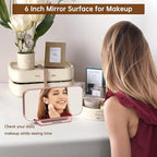 Peakeep Slim Digital Mirror Aesthetic Alarm Clock - Image 3