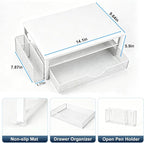 Spacrea Desk Organizer and Accessories, Computer Monitor Stand Riser - Image 5
