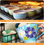 Nicpro 18 Colors Acrylic Glass Paint Set Large Bulk Enamel & Ceramic Painting - Image 7