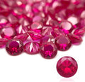 50Pcs Loose Synthetic Ruby Stone Bulk Wholesale Round Brilliant Cut Diamon by Gryrigns