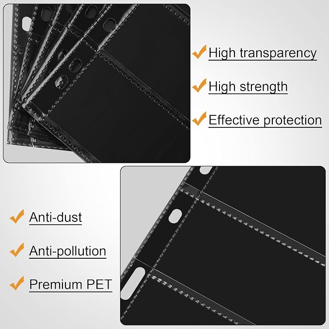 Cindeer 20 Sheets Stamp Pages Collector Album Binder Standard 9 Hole Binder - Image 7