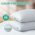 4-Pack Bamboo Viscose Zippered Pillow Cases Standard Size, 400 Thread Count - Image 8