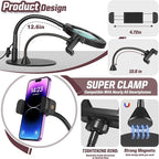 10X Magnifying Glass with Light and Phone Holder, 5 Color Modes Stepless - Image 6