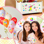 1700Pcs Foam Stickers Foam Shape Stickers Heart Star Square Geometric Sticker - Image 6