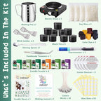 FAIRYELF Candle Making Kit for Adults, Soy Wax & Wax Melter, DIY Candle Kit | - Image 2