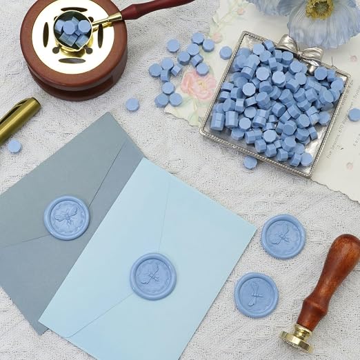 300 Pcs Wax Seal Beads, Sealing Wax Beads, Refilling Octagon Wax Sealing Beads - Image 3