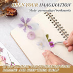 Fuyoooo 176 Pcs Pressed Flowers Bookmark Making Kit, DIY Bookmark Laminating - Image 6