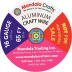 Mandala Crafts 16 GA Turquoise Pink Assorted Anodized Aluminum Craft Wire | 390 - Image 3