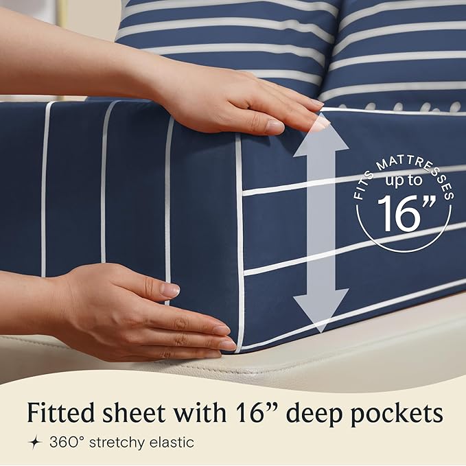 LuxClub 4 PC Queen Size Sheets Set, Breathable Luxury Bed Sheet, Deep Pockets - Image 5