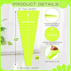Kigley 3 Pcs Acrylic Trapezium Quilting Template Ruler 10 Inch Dresden Plate - Image 2
