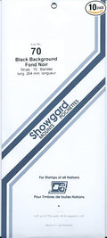 Strip Style Black Stamp Mounts Size 70 by Showgard