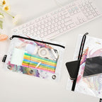 Watercolor Dragon Pencil Pouch for 3 Ring Binder, 2 Pack Waterproof Pencil Bags - Image 5