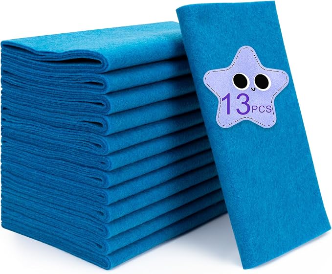 XSEINO 13 Rolls Blue Felt Fabric, Fit by XSEINOiscreating%EF%BC%81
