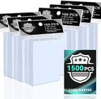 1500PS Clear Card Sleeves for Standard Trading Cards, Penny Trading Card Sleeves by VKshop