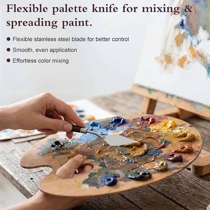 10 PCS Palette Knife, Flexible Stainless Steel Palette Knife Set | Painting - Image 3