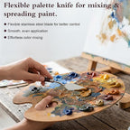 10 PCS Palette Knife, Flexible Stainless Steel Palette Knife Set | Painting - Image 3
